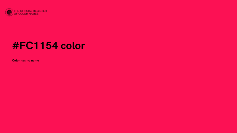 #FC1154 color image