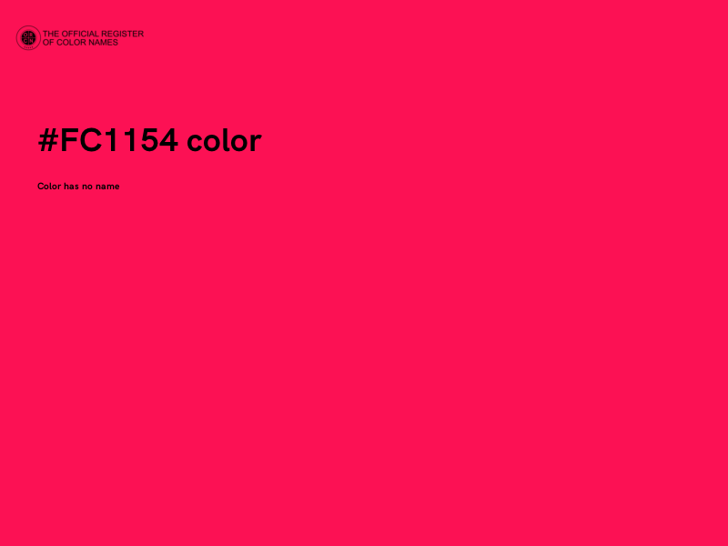 #FC1154 color image