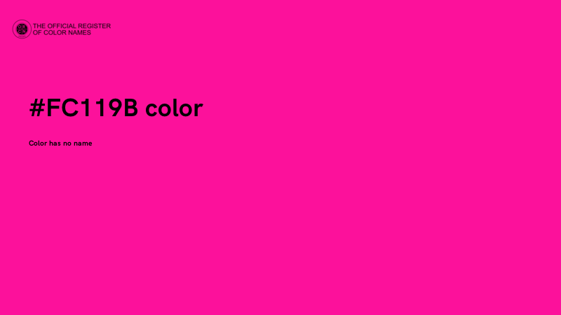 #FC119B color image