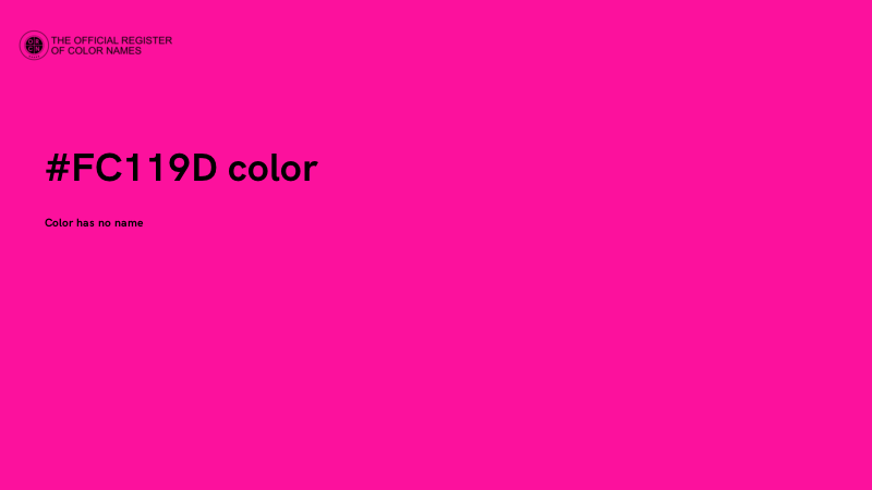 #FC119D color image