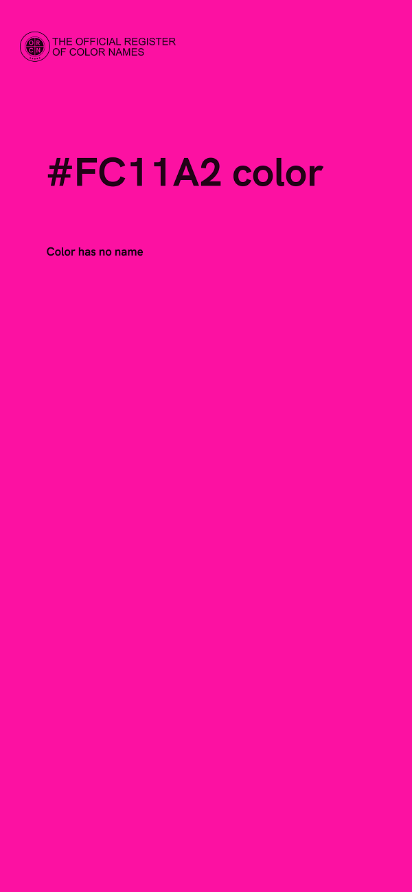 #FC11A2 color image