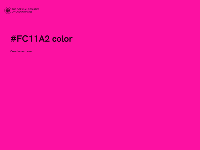 #FC11A2 color image