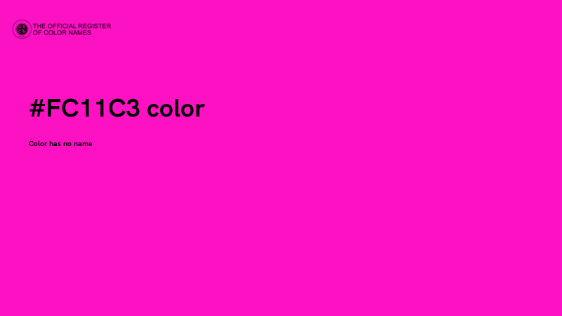 #FC11C3 color image