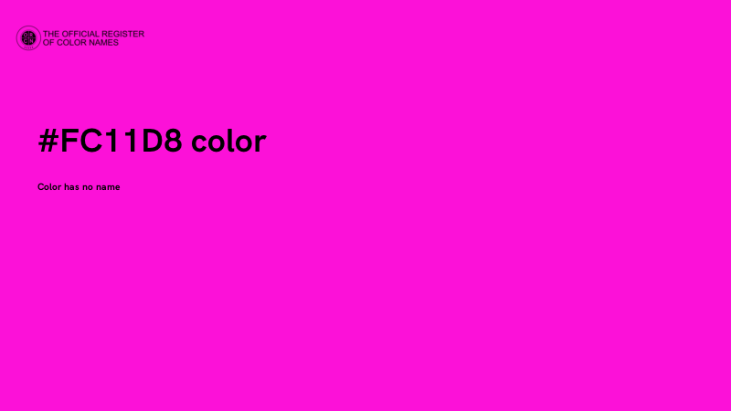 #FC11D8 color image
