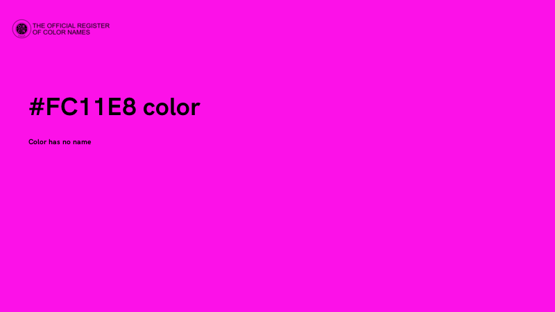 #FC11E8 color image
