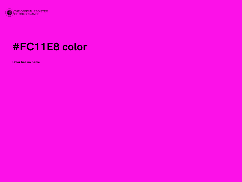 #FC11E8 color image