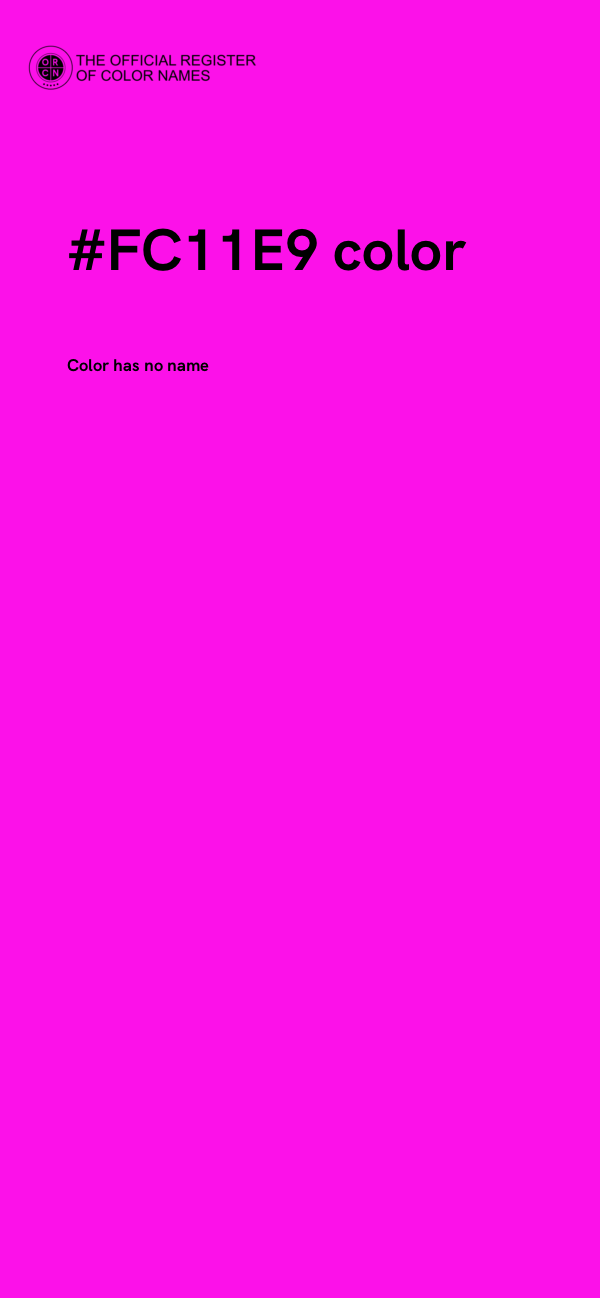 #FC11E9 color image