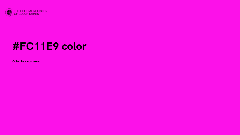 #FC11E9 color image