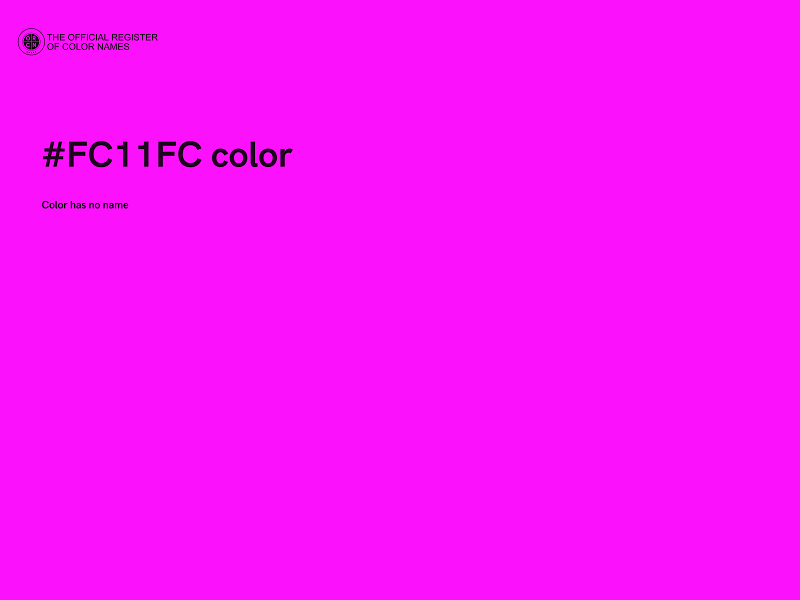 #FC11FC color image