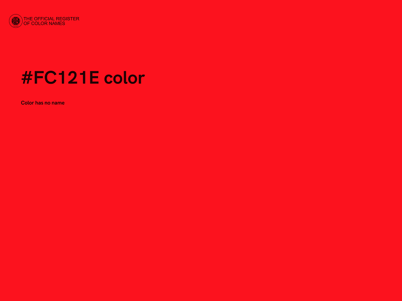 #FC121E color image