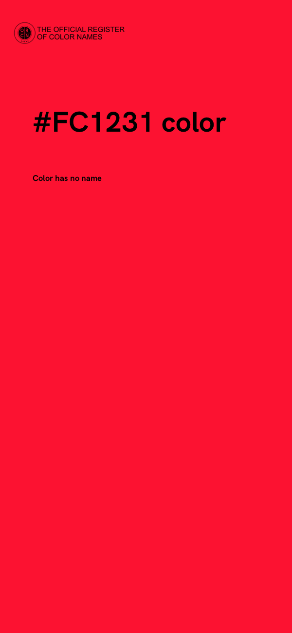 #FC1231 color image