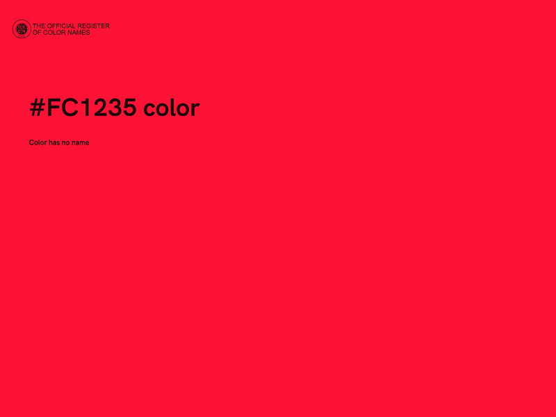 #FC1235 color image