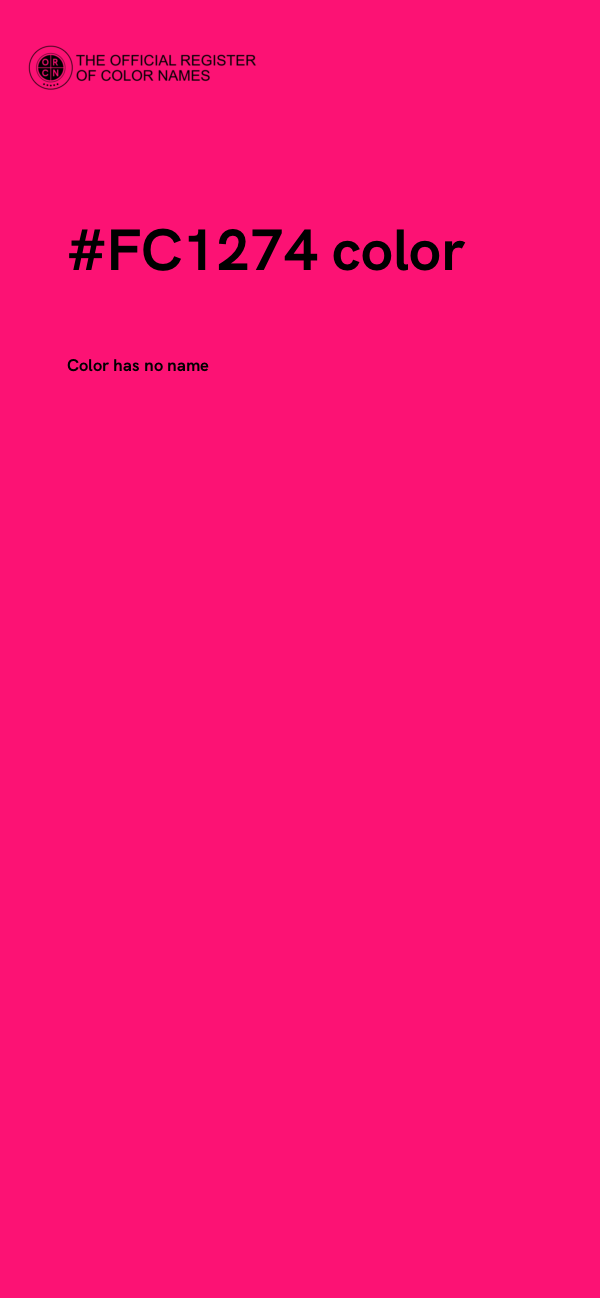 #FC1274 color image