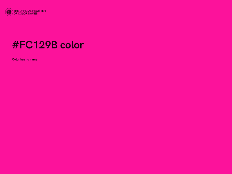 #FC129B color image