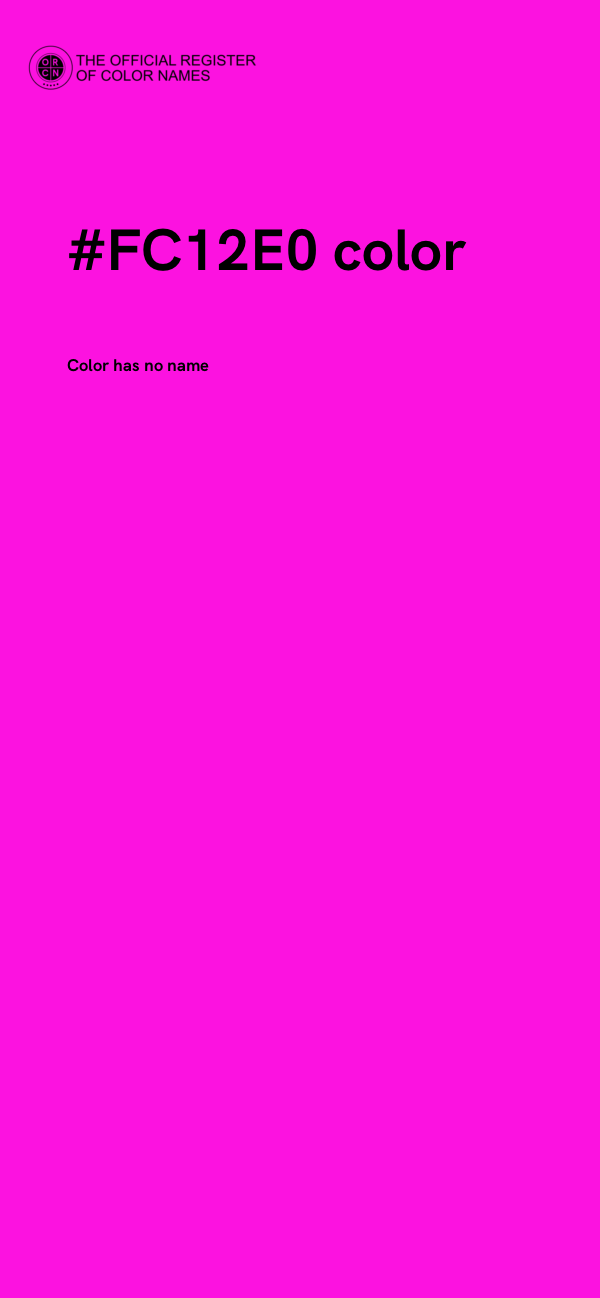 #FC12E0 color image