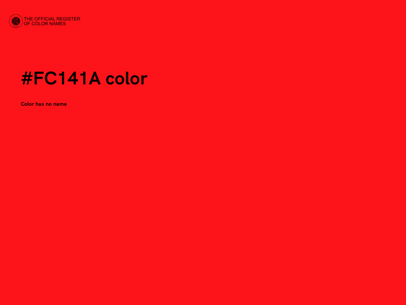 #FC141A color image