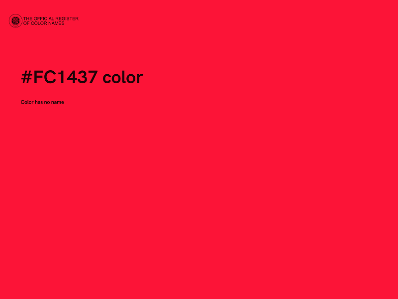#FC1437 color image
