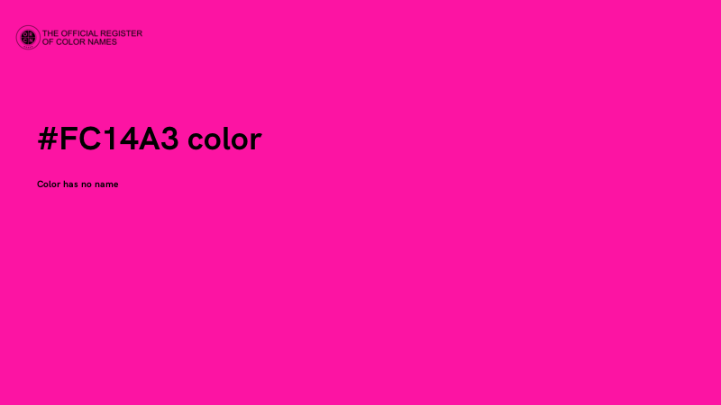 #FC14A3 color image
