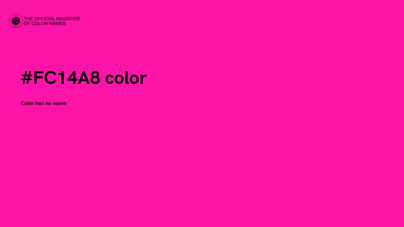 #FC14A8 color image