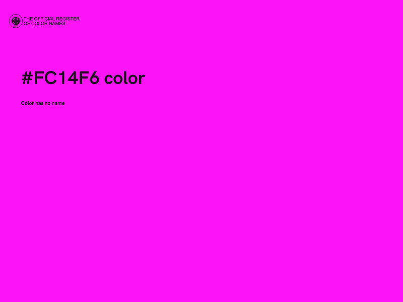 #FC14F6 color image