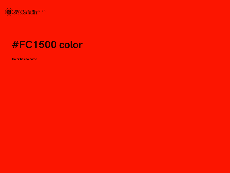 #FC1500 color image