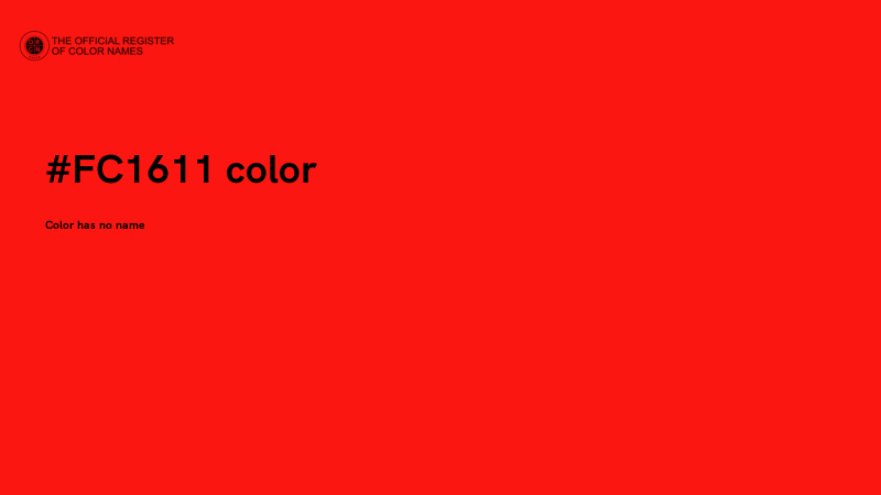 #FC1611 color image