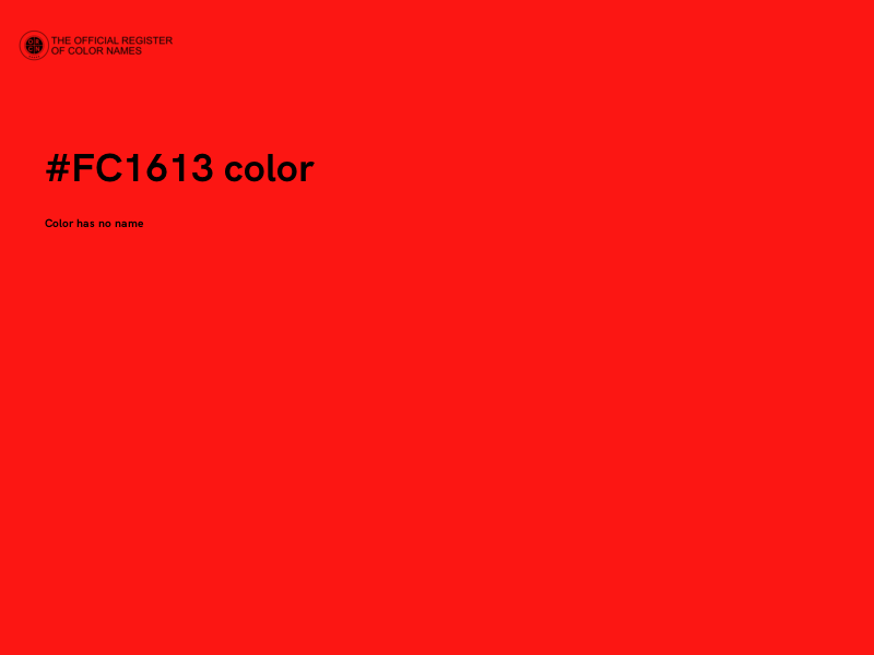 #FC1613 color image