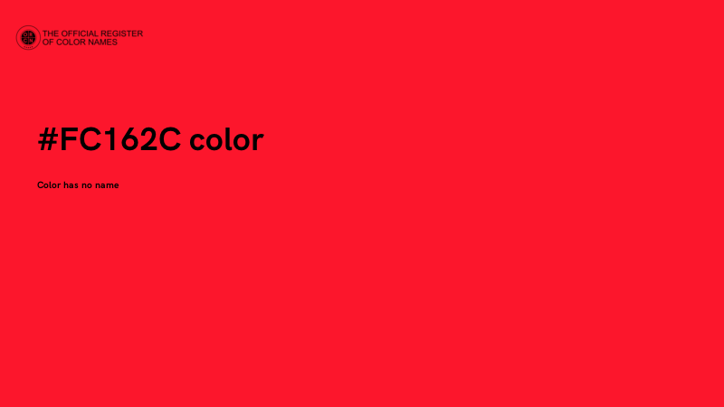 #FC162C color image