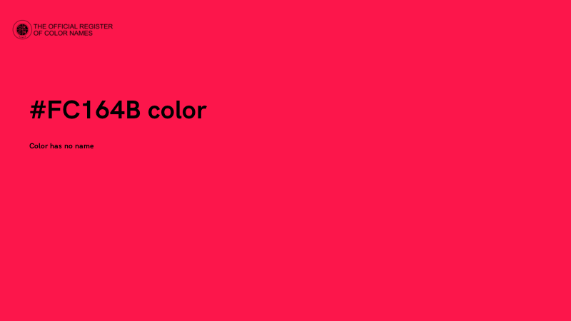 #FC164B color image