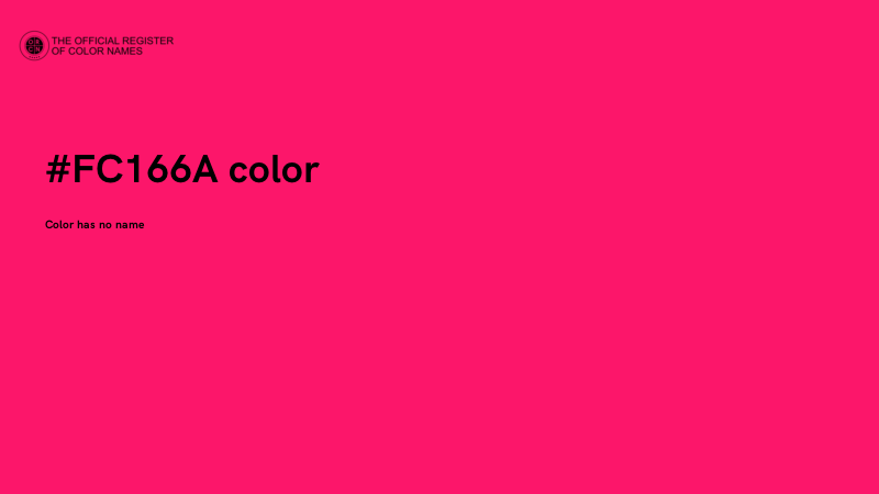 #FC166A color image