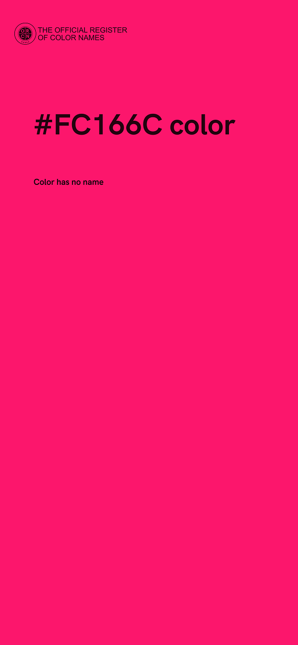 #FC166C color image