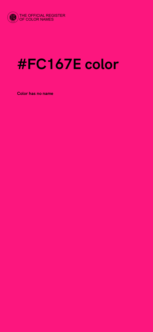 #FC167E color image