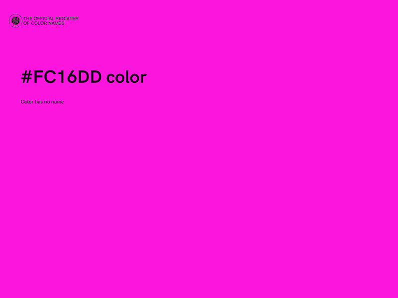 #FC16DD color image