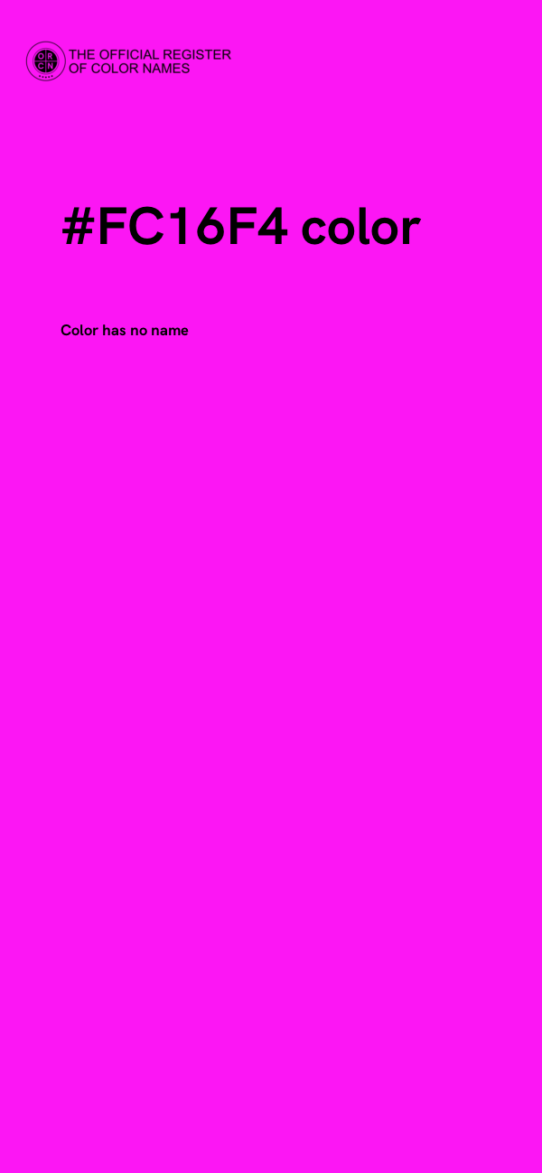 #FC16F4 color image