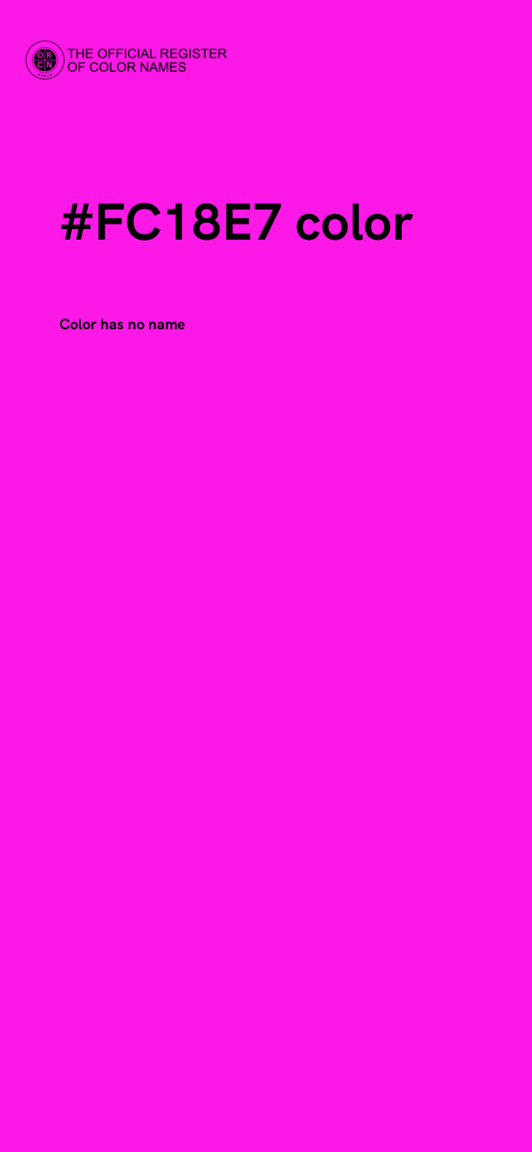 #FC18E7 color image