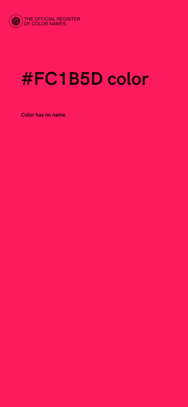 #FC1B5D color image