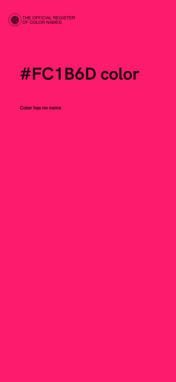 #FC1B6D color image