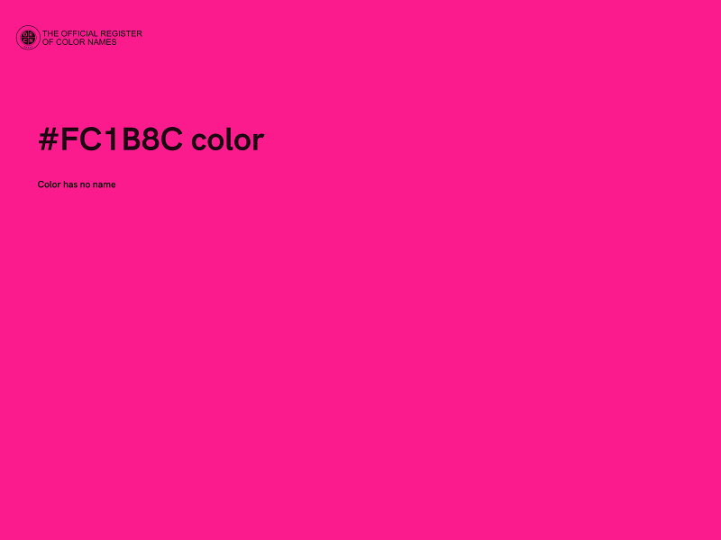 #FC1B8C color image