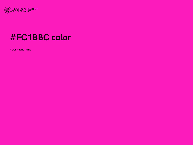 #FC1BBC color image