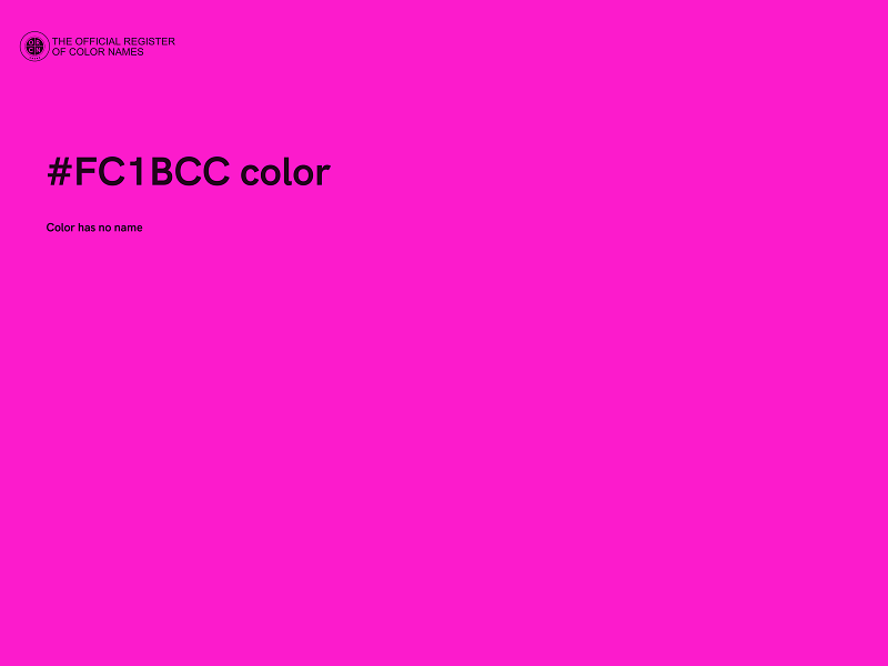 #FC1BCC color image