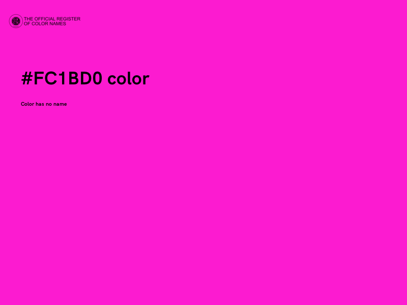#FC1BD0 color image