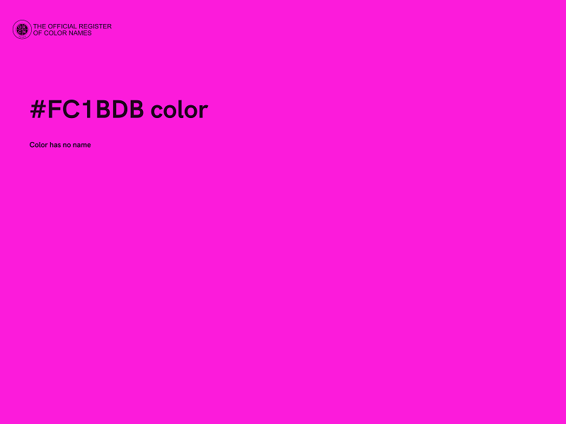 #FC1BDB color image