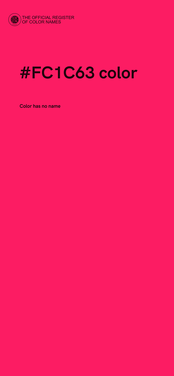 #FC1C63 color image
