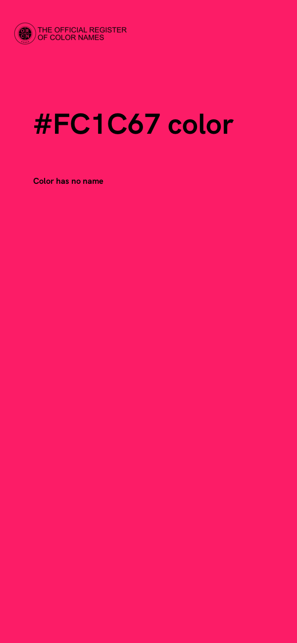 #FC1C67 color image