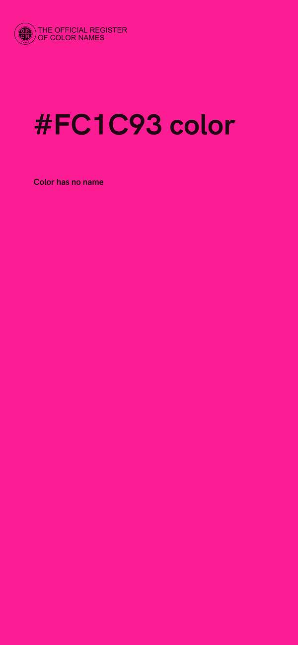 #FC1C93 color image