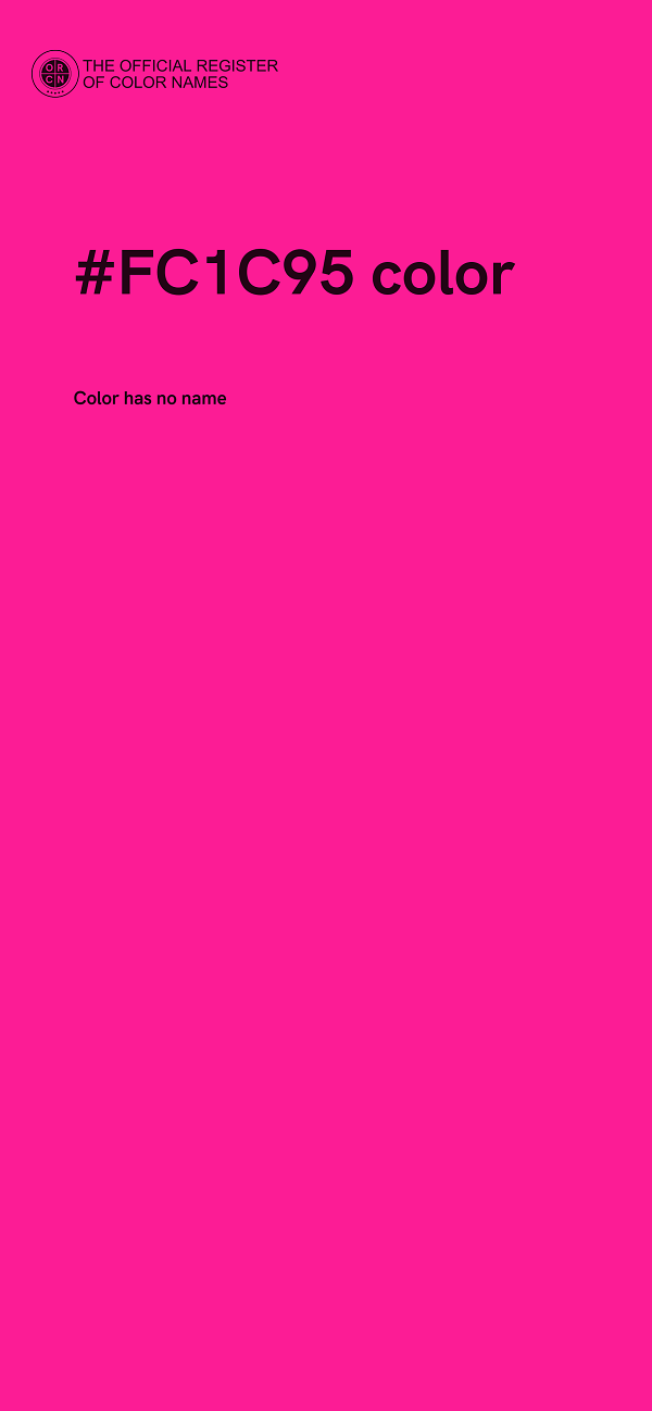 #FC1C95 color image