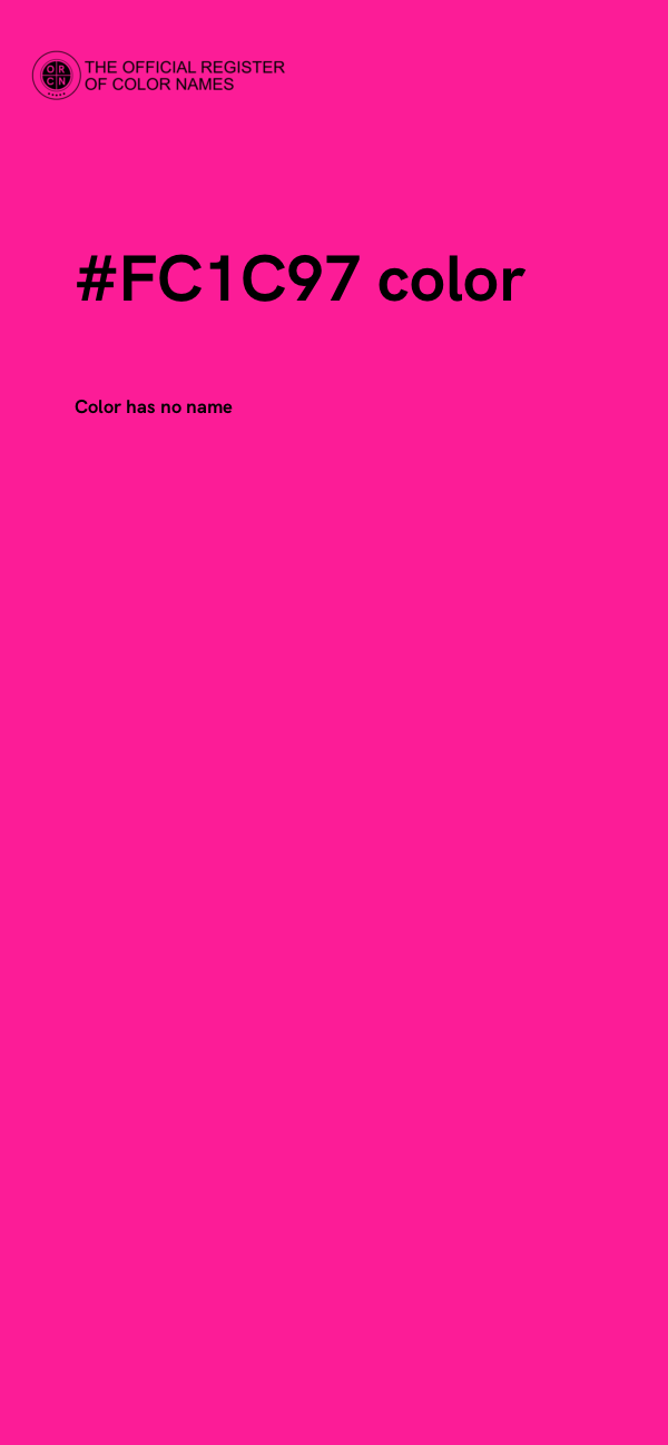 #FC1C97 color image