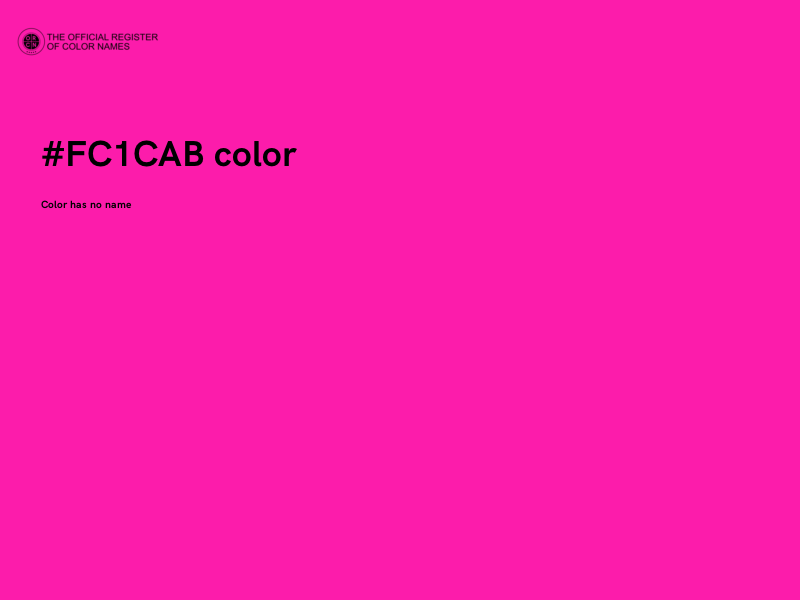 #FC1CAB color image