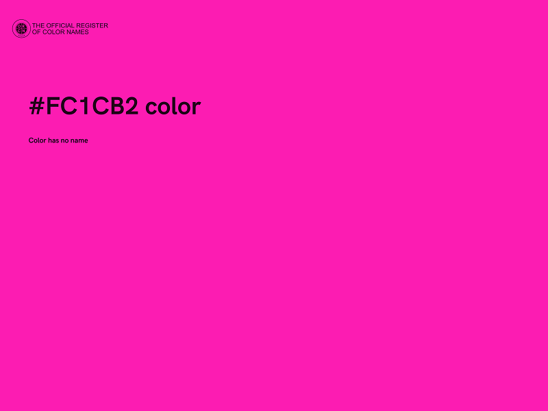 #FC1CB2 color image