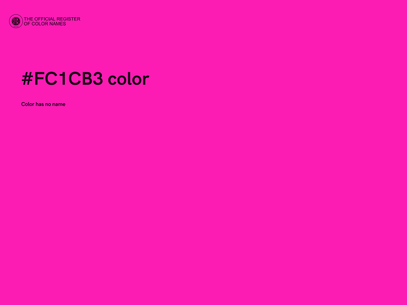 #FC1CB3 color image